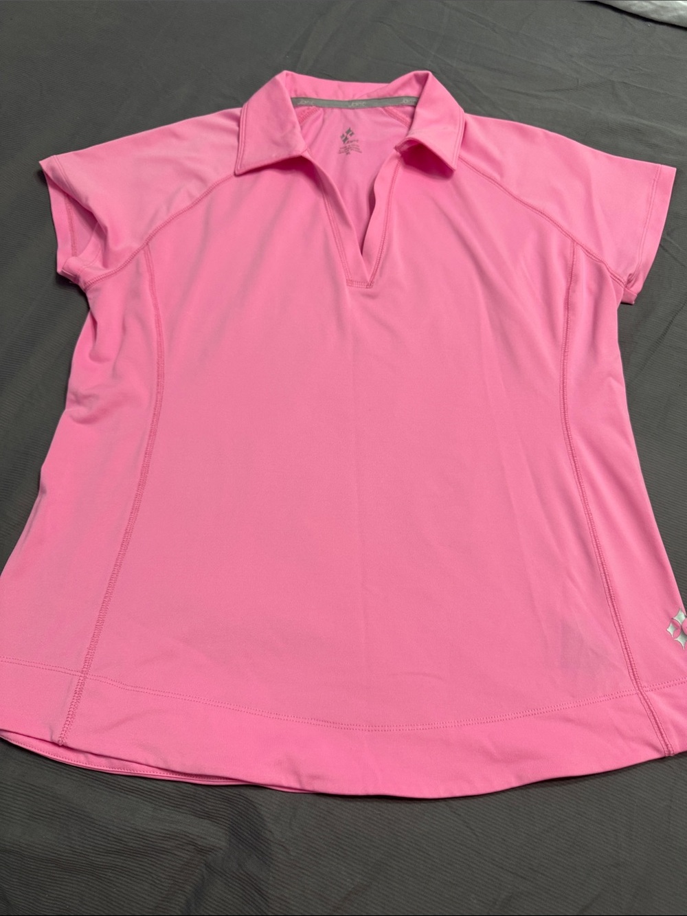 Jofit Pink Short-Sleeve Polo Active Top